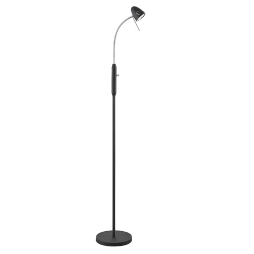 Lindby LED Stehlampe 'Shreena' dimmbar (Modern) in Schwarz aus Metall u.a....