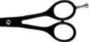 Professional Black Hair and Moustache Scissors – Stainless Steel, Precise Cutting, for Home and Salon Use