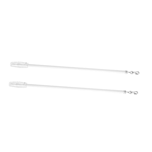 jojofuny 2 Piezas manija de la cortina tiradores de cortina tirador de cortina varita para cortinas varitas para cortinas palo de cortina para abrir cortinas aleación de aluminio