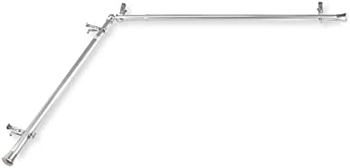 Rod Desyne - CORNER-285 13/16" Corner Curtain Rod, 28-48 inch, Satin Nickel