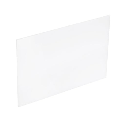 Image of MECCANIXITY UHMW Sheets, Hard Ultra High Molecular Weight Polyethylene Sheets Plastic Sheet, 10 inch x 12 inch x 1 /16, White
