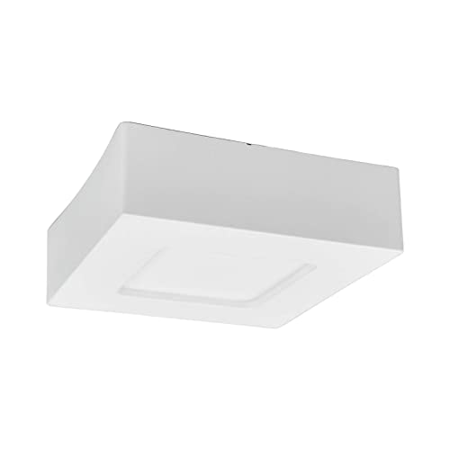 LED Plafonnier Salle De Bain Marlo (Moderne) en Blanc e. a. pour de bain (1 lampe,à), WC, Luminaire Plafonnier, Lampe Plafond, Eclerage Plafond Cover