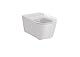 Roca Inspiriert, INSPIRA,ROUND-Hängende Tasse Rimless mit horizontalem Ausgang, Perle, 370 mm x 560 mm x 440 mm, A346527630, Perlenfarben