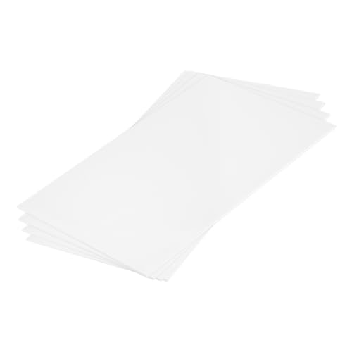 MECCANIXITY ABS Plastic Sheet 10 Inch x 6 Inch x 0.04 Inch ABS Styrene Sheets for Building Model DIY Crafts Panel White 4 Pcs