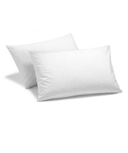 300 Thread Count 100% Pure Egyptian Cotton Pillowcases (White, Pillowcase Size: 50x75cm)
