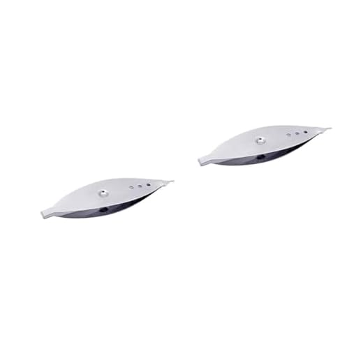 DIYEAH 2 Sätze Spulen Für Strickwerkzeuge Occhi-shuttle Klöppelschiffchen Häkelnadel Pendeln Handschuh-schnürnadel Nadel Und Faden Occhi-nadelset Silver Vernickeltes Eisen 2 Stück * 2