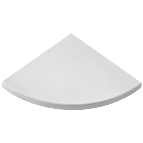 EffeDecor Mensola da Muro Parete Angolare in Legno18 mm Resistente Finitura Antigraffio Stondata Angoli Smussati Mensola da Parete per Foto,Libri,Decorazioni,Quadri (Bianco, 35x35 cm)