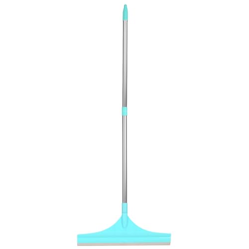 Image of Zureni Squeezee Wiper 16 inch with Silicone Blade, Laminated Rod, and Tapered Rubber for Water, Floor Cleaning, and Dirt Removal for Home, Glass & Tiles in Bathroom & Kitchen (Random Colours)