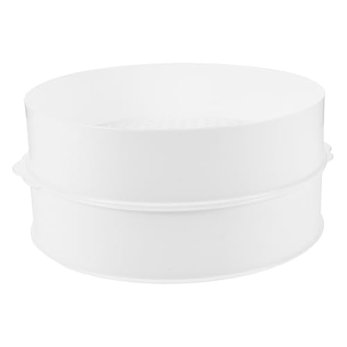 VALICLUD 電子レンジ対応ダブルスチーマー 蒸し器 食品蒸し容器 蒸し料理用 二段構造 簡単清掃 コンパクト収納可能