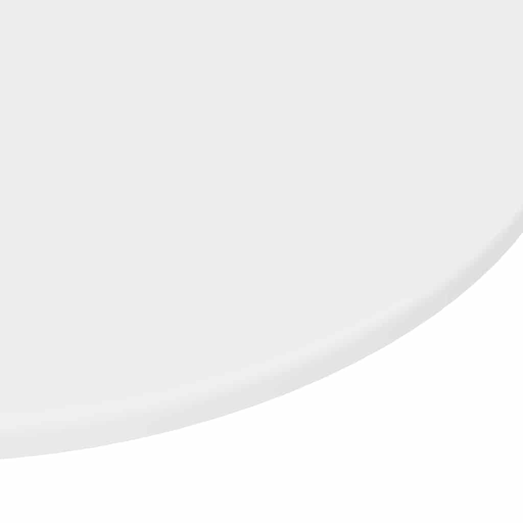Tavolo bianco, 70 x 70 cm, materiale in legno, rotondo, 1,5 cm, sottile, design moderno, per hobby, casa, ufficio, gioco o piccolo balcone