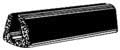 CRL Glass and Acrylic Setting Rubber Channel for 1/4" Material - 31/64" Base Width by CR Laurence