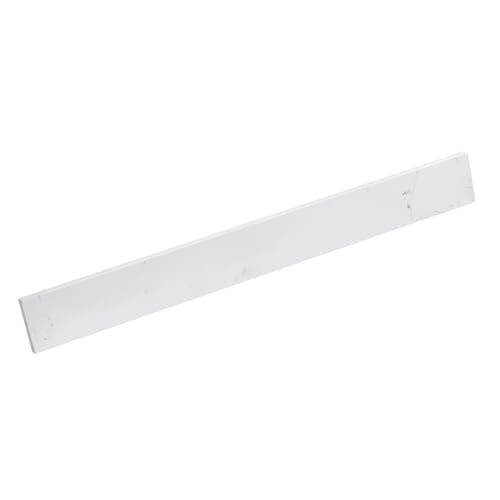 EQLOO 36 in. W x 4 in. H Engineered Stone Backsplash for Bathroom Vanity Sink Top in Carrara White