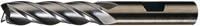 4 & 6 Flute, Center-Cutting, Single End End Mills - Long Length 7/16" Mill Dia. 1/2" Shank Dia. 1-3/4" LOC x 3-3/4" OAL M2 4 Flute