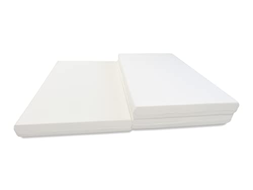 Alanpur Colchón plegable de 120 x 195 x 8 cm, con funda blanca, espuma fría, apto para alérgicos Cover