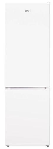 VOK Frigorífico Combi No Frost de 310 L, Refrigerador Silencioso de Bajo Consumo con Sistema Multi Air Flow, Nevera Libre Instalación, Blanco