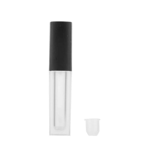Tubo vacío de brillo de labios de 2,5 ml, recipiente para brillo de labios DIY para pintalabios líquido, botella transparente de plástico rellenable con tapa para uso cosmético