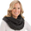 Collections Etc Soft Winter Infinity Fringe Scarf2