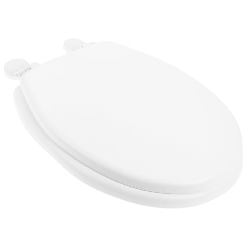 Abattant WC forme U en mousse souple blanche PRETYZOOM fixe