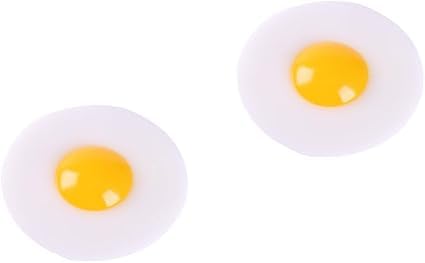 2 Pcs Realistic Fried Egg ,Artificial Fried Egg Squeeze and