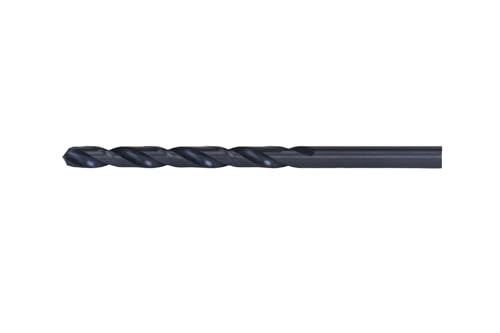 Image of Century Drill & Tool 24115 Pro Grade Black Oxide Drill Bit, 15 /64 inch, Pro | Straight shank, 3-7 /8 inch overall length, 135 point, cuts steel, wood & plastic, 135 split point