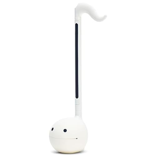 Otamatone Japanese Electronic Musical Instrument Portable Music Synthesizer from Japan by Maywa Denki Studio Award Winning, Educational Fun Gift for Children, Teens & Adults – White