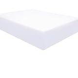 NTBAY Twin Fitted Sheet Only - Brushed Microfiber Deep Pocket Fitted Sheet - Soft, Wrinkle-Free, Fade-Resistant, Stain-Resistant, Hotel Quality Fitted Bed Sheet, White