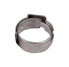 Oetiker 16700007 Stepless Ear Clamp, One Ear 5 mm Band Width, Clamp ID Range 9.6 mm (Closed) - 11.3 mm (Open) (Pack of 25)