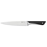 Tefal Jamie Oliver Slicing Knife, 20cm, German Stainless Steel K2670255, Black