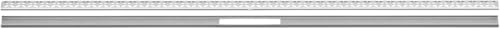 Schluter Kerdi-Line-Vario Stainless Steel Channel and Grate Kit - Customizable and Efficient Drainage Solution for Tiled Showers, 48" Length, Floral Grate Design - KLVRID5EB122