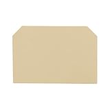 Erdungsklemmleisten TKADXPJE 10 Stücke AP 16 Ende Abdeckung Platte SAK Terminal Block Zubehör for SAK 16EN Terminal Blöcke Stecker(Beige)