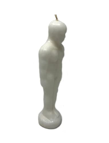 Male Figure Image Candle - Protection - Spells - Spellwork - Ritual Magic - Wicca (Male White)