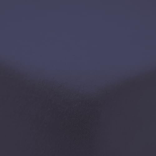 Catherine Lansfield Brushed Cotton Double Fitted Sheet Navy Blue - Image 2