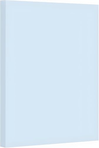QuadLix A4 Size Royal Light Blue Executive Bond 100 GSM, Laid Finish Bond Paper for Invoicing & Billing, Presentation, Letter heads, Art and Crafts etc. Pack of 50 Sheets (Light Blue)
