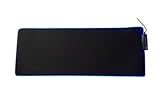 COLORIS : Noir HOBBYTECH Tapis De Souris Gamer avec LED Éclairée, 4 Ports USB, 81 X 31cm Longueur