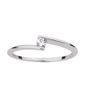 Bague Solitaire Diamant 47 Adora anneau en diamant de 0.06 carat