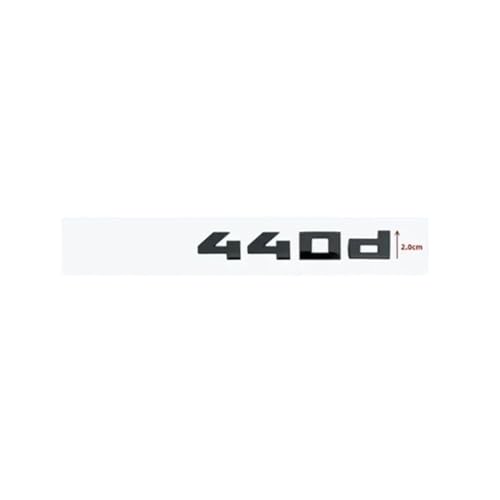 Autocollant de Coffre M440d Noir Brillant Lettres 3D Voiture