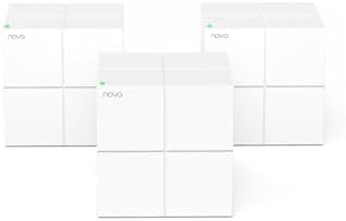Tenda Nova MW6(3-Pack) Whole Home Mesh Dual Band 1200 Mbps Router WiFi System Coverage up to 6, White