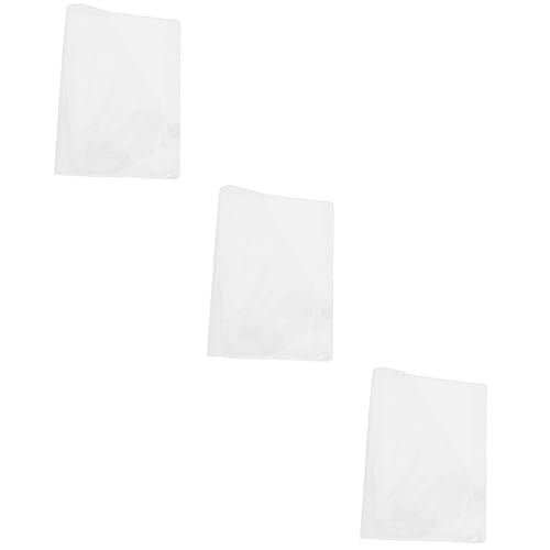 Tofficu 3 peças A5 Capa protetora transparente PVC Inner Core Pocket Book