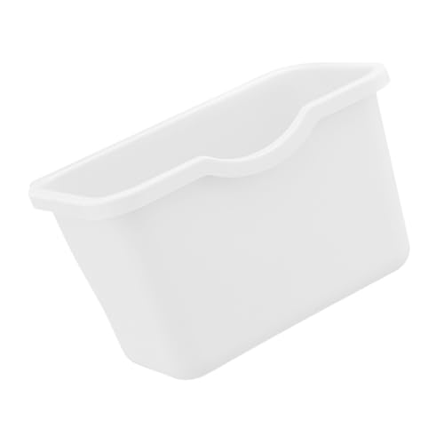SMASOLO Poubelle Suspendue Plastique Blanche pour Cuisine Corbeille Multifonctionnelle à Accrocher Porte de Placard Rangement Compact pour Déchets et Petits Objets et Pratique