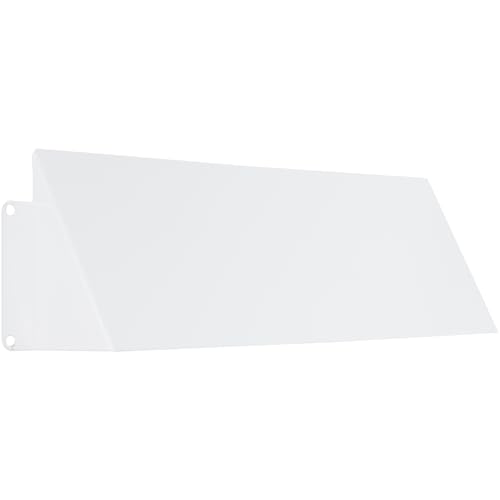 Vent Systems 250 x 80 mm Weiß Lüftungsgitter Abdeckung - Verzinkter Stahl Abluftgitter Haube - Gitter/Grill Deckel - Aussen, Innen - Lüftung, Klimaanlage, Abluft Systemschutz Wetterschutzgitter