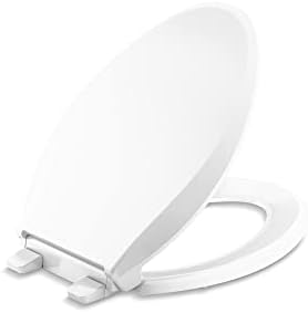 KOHLER 4636-RL-0 Cachet ReadyLatch Quiet Close Elongated Toilet Seat, White