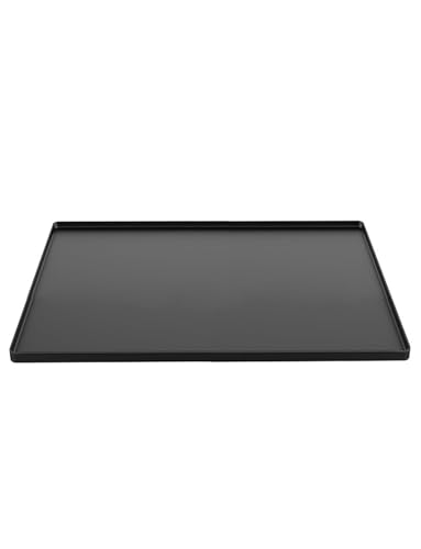 Under Fridge Carpet Drip Pan Fridge Freezer Mat Pads for Dryer Wine Cabinet Coffee Machine Mini Fridge Mat 60x60cm Silicone Floor Protector Mat Washing Machine Drip Tray with Raised Edge Washable(Blac