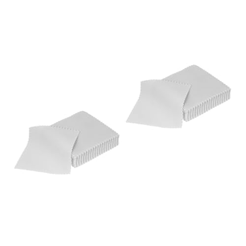 Beaupretty 2 Series Paños De Limpieza De Joyería De Suede para Limpiador para Gafas Y Pantallas 50 Piezas*2