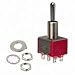 100DP5T1B1M1QEH, Switch Toggle ON Off (ON) DPDT Round Lever Solder Lug 5A 250VAC 28VDC Panel Mount with Threads (10 Items)