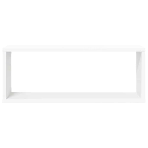 Étagères murales cube pour optimiser vos murs encombrés lot de 2 cubes blancs 60 cm
