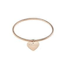 BRACCIALE SALVINI CUORE CON DIAMANTINO IN ORO ROSA 9K