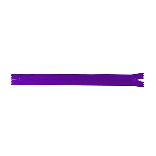 Image of Mandala Crafts 80 PCs Purple Closed-End 15 Inches Nylon Zippers for Sewing