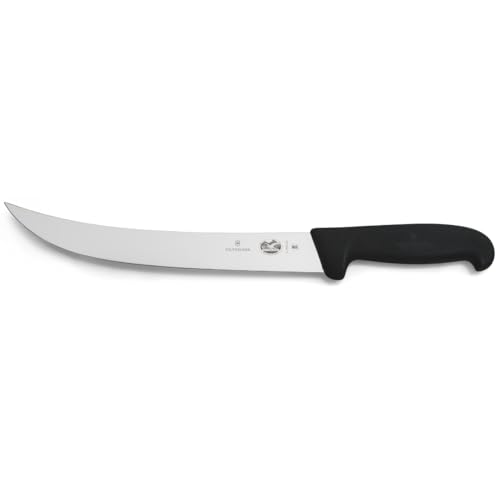 Victorinox Fibrox 10-Inch Curved Breaking Knife, Black Fibrox Handle