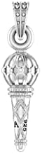 Akshat Sapphire Sterling Silver (92.5% purity) God Hanuman Bajrang Bali Gada Pendant for Men & Women Pure Silver Lord Bajrang Bali Gada Locket