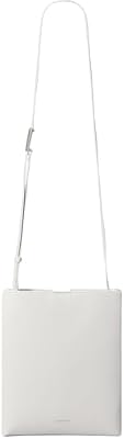 Calvin Klein Donna Borsa a Tracolla in Pelle, Bianco (Chalk), Taglia Unica